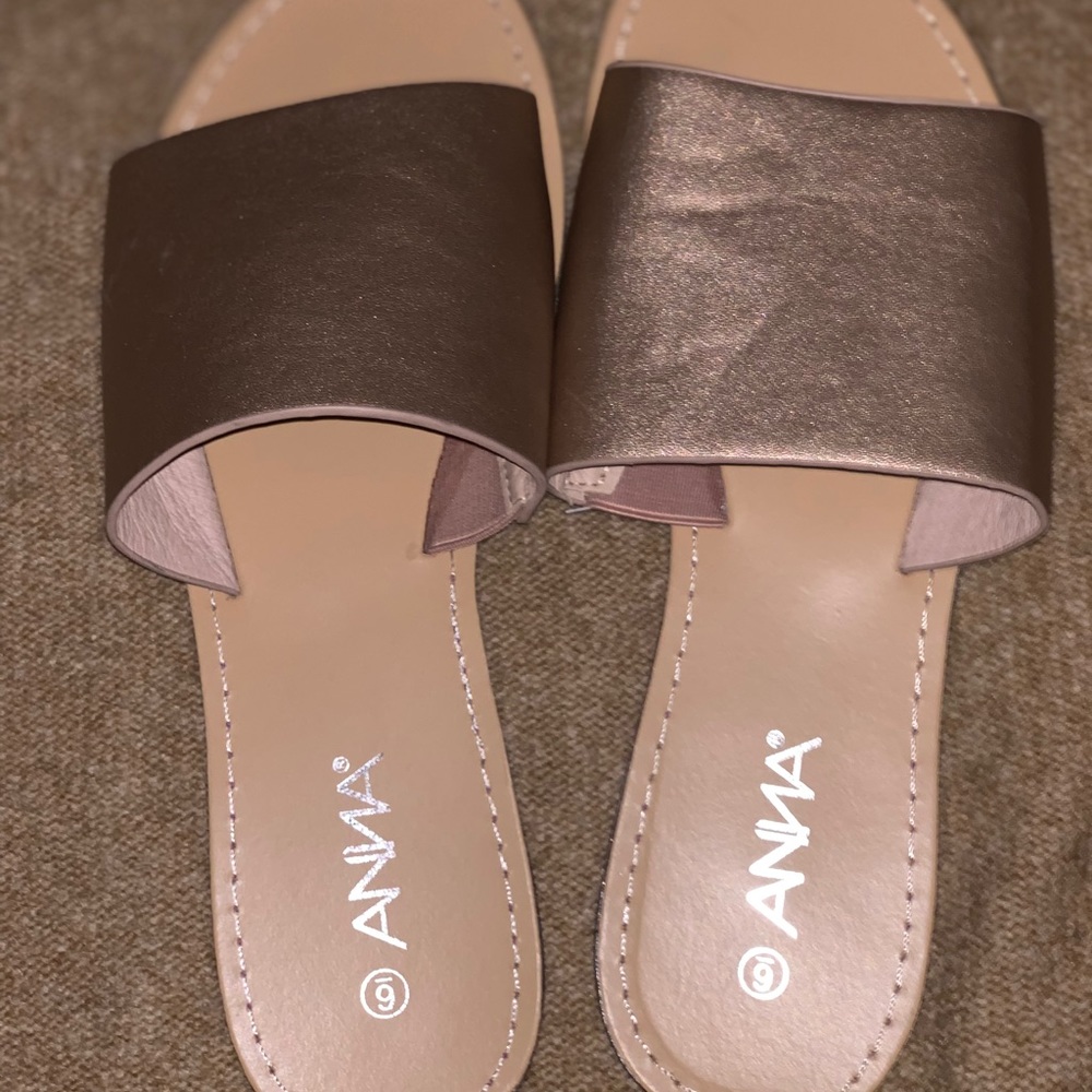 Gold sandals